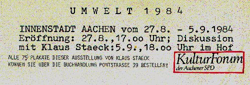 Umwelt Aachen 1982